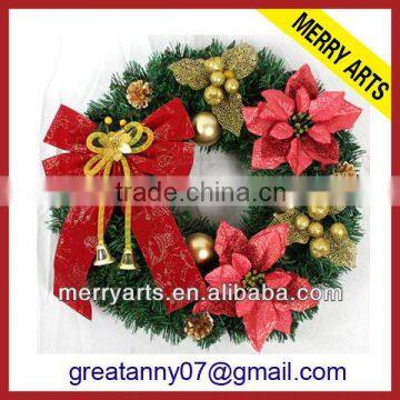 Custom new Luxury artificial pine wreaths boxes wholesale christmas decoration wreaths