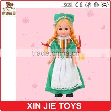 customize plastic national doll