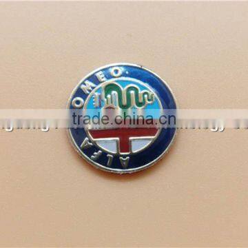 Alfa Key Logo Alfa Remote Round Metal Lapel Logo Pins