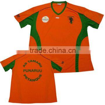 brand mens bright color shortsleeve football jersey in polyester