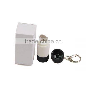 High Tech USB Rechargeable Mini LED Torch Keychain Light With Rotational Switch + PVC Body Quality Choice photo-6