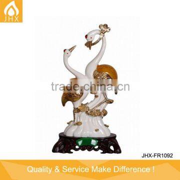 China Style Resin Red-crowned Crane Figurine