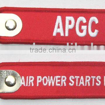 Embroidery Key Chain With D Ring