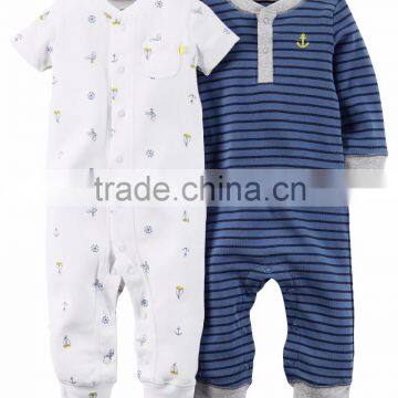 2016 DORISSA quality baby romper clearance 2-pack jumpsuits 100% cotton