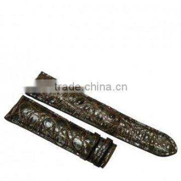 Crocodile leather watchband SCRWC-014