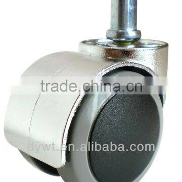 Furniture chrome threaded stem swivel furniture wheel caster