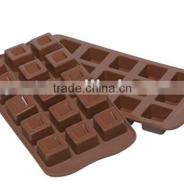 Novelty Veining Square Silicone Chocolate Mold