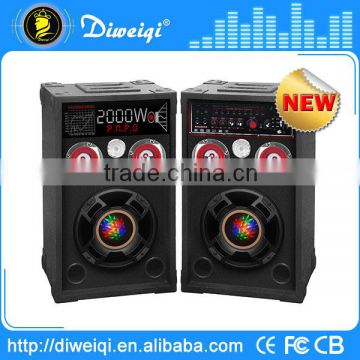 high quality 2.0 active pa speakers professional With USB,SD card