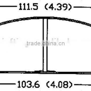 D292 CITROEN for sintered brake pad