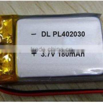 3.7v 402030 150mah lithium ion polymer battery