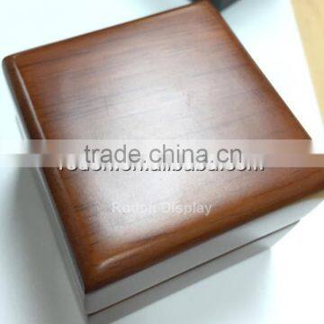 fashion luxury antique custom logo printed wooden jewelry boxes for ring