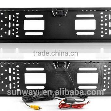 Car reverse license plate backup camera for European cars