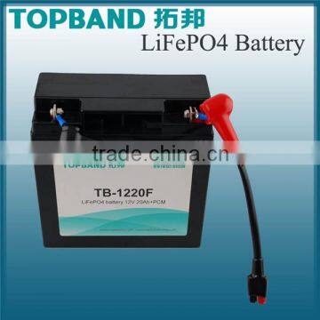 TOPBAND Most Popular 12V 20AH LiFePO4 Electric Golf Trolley Lithium Battery