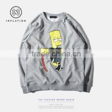 Cotton material blank printed sweatshirt hooded sweatshirt stock lots hoodies sweatshirt