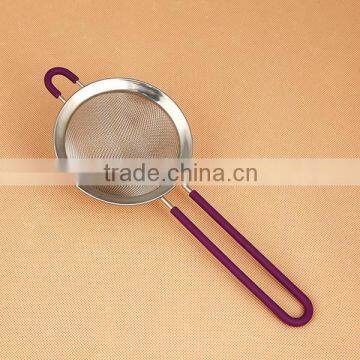 China Supplier Stainless Steel Oil Strainer With Handle,Stainless steel pot strainer,