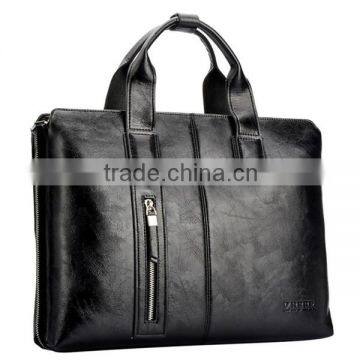Luxury Leather Business Laptop Bag Briefcase for Man Documents Handbag photo-4