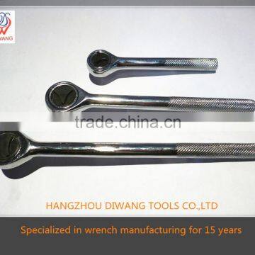 Round-headed Knurling Ratchet handle Wrench