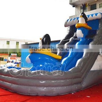 wave inflatable water slide, penguin commercial inflatable water slide for sale