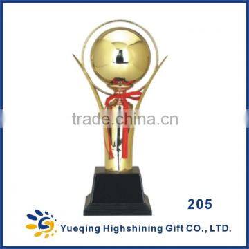 High Quality Metal Competition Souvenir Trophy and Award With Plastic Ball
