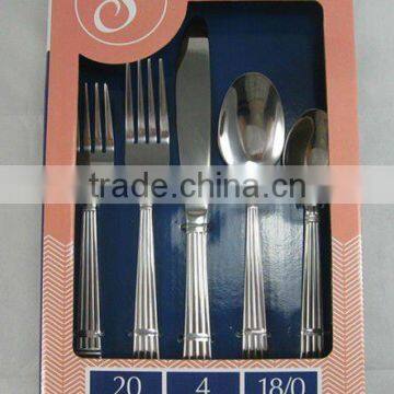 Stainless steel 20 pcs cutlery box