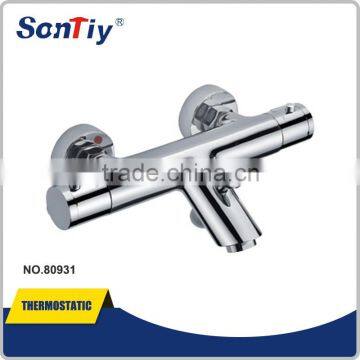 European style wall mounted chrome brass rain shower faucet