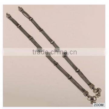 A0005-925 SOLID STERLING SILVER BEAUTIFUL PLAIN FINE REGULAR DESIGN ANKLET 34.57