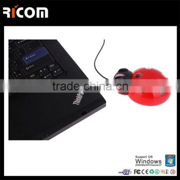 2015 New Fashion light up coccinella shaped Mouse funny Colorful USB Wired Computer Laptop Mouse,gift items for office