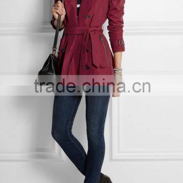 2015 Autumn/winter Woman Long Sleeve Stylish Trench Coat Women SYA15058 photo-4