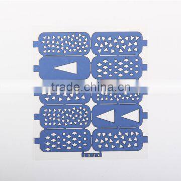 triangle and round pattern stencil nail art stickers