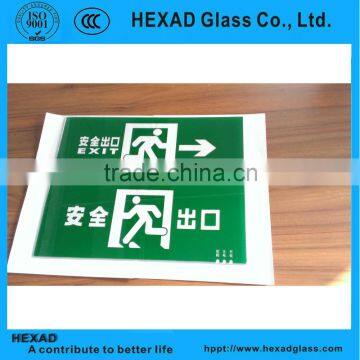 Promotion Silk Print Glass Warning Sign Board Customized Available