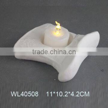 Wholesale white ceramic christmas led candles in bulk