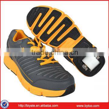 High quality fashion kids roller shoes with retractable one wheel