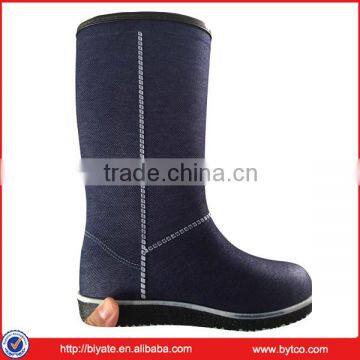 New Womens Flat Festival Injected Rubber Wellington Boots