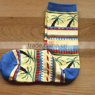 Fashion Winter Cotton Knitting Jacquard Students Modern Socks