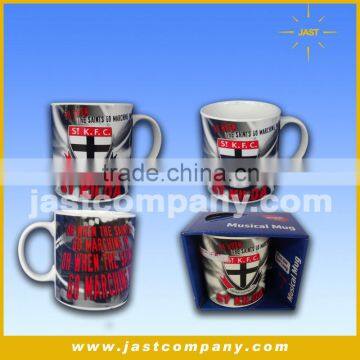 12 oz Ceramic Music Mug, 4C Decal Customized Printing Music Mug photo-2