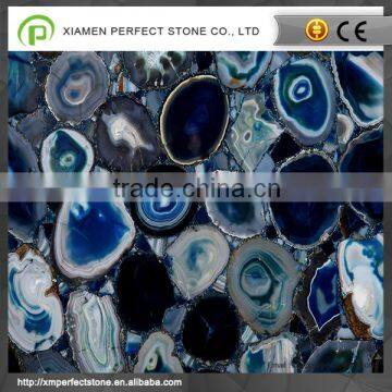 Blue Agate Slab With Natural Stone