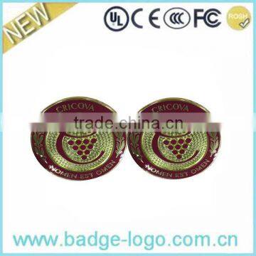 Gold Round Nameplate , New Nameplate Dong Guan Manufacturer