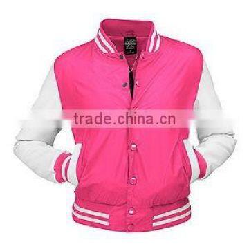 Wholesale varsity baseball jackets with custom logo/girls baseball jacket varsity jackets