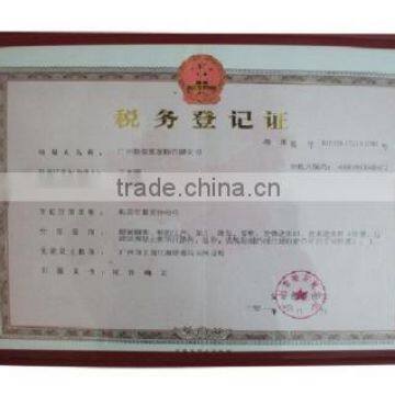 Place Tax Registration Certificate