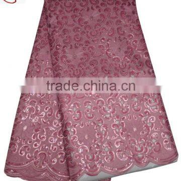 CL8466-4 Elegant Organza Fabric with sequins For Dress, New arrival