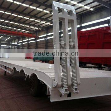 2015 China Manufacture 3 Axle Heavy Duty Carbon Steel Excavator Transport Low Bed Truck Trailer for Sale photo-2