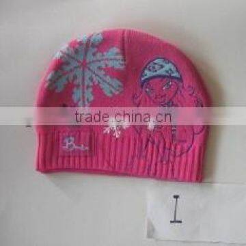 baby jacquard knit hat