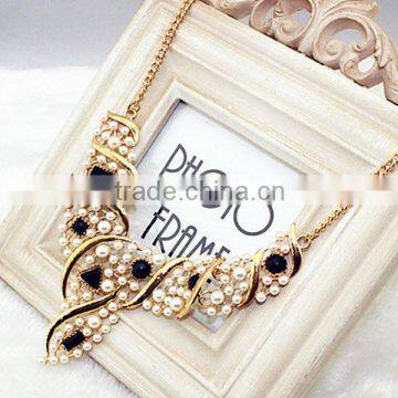 2014 fashion jewelry neckwear pearl necklace