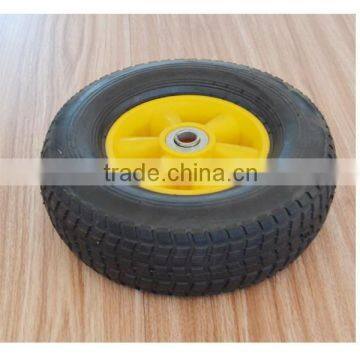 10x3.3 inch semi pneumatic rubber wheel for mowers or material handling equipment