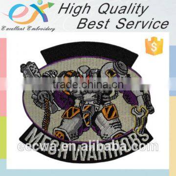 Trade Assurance custom iron-on badge embroidery