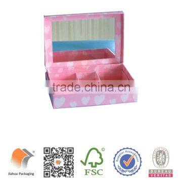 fashionable foldable storage box with mirror