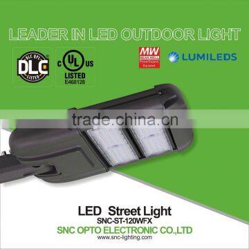 Hot selling 120w 5700k UL cUL DLC module led street light can equip with photo cell for roadway or residential area