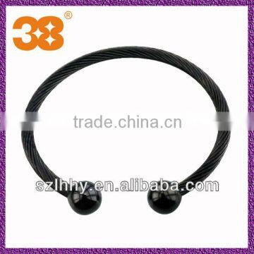 Simple back stainless steel plain bangles handmade bangles