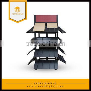 4 Sides Floor Tower ceramic tile display rack with Hooks/Professional Design/Save Space/Manufacturer