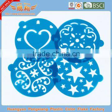 plastic cake cookie baking decorating stencil